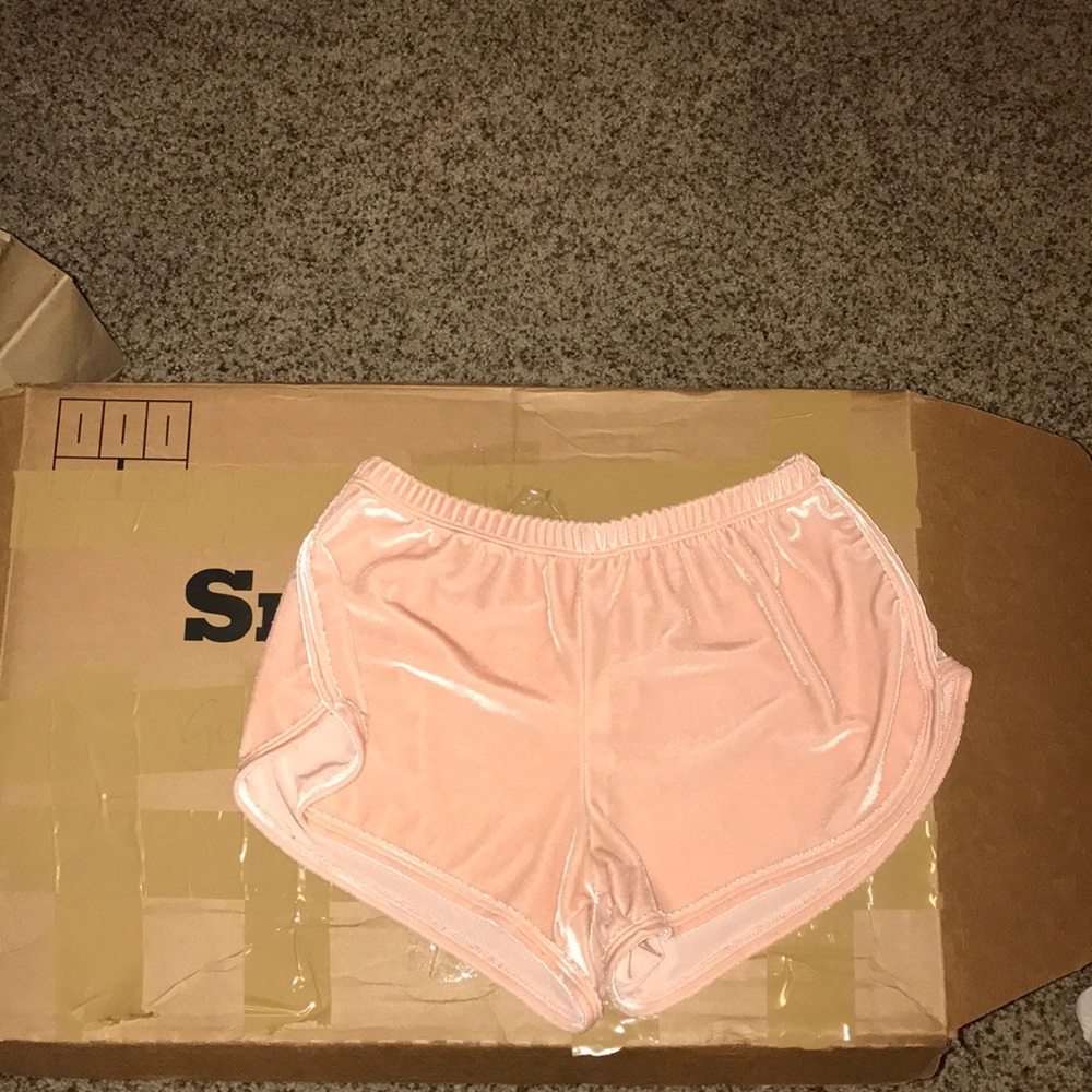 Pink Velvet Brandy Melville Shorts